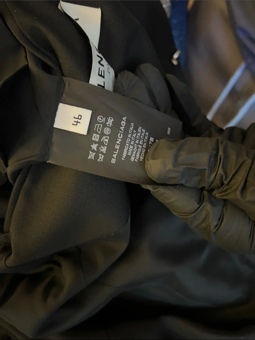 Balenciaga Black Single-Button Tailored Blazer